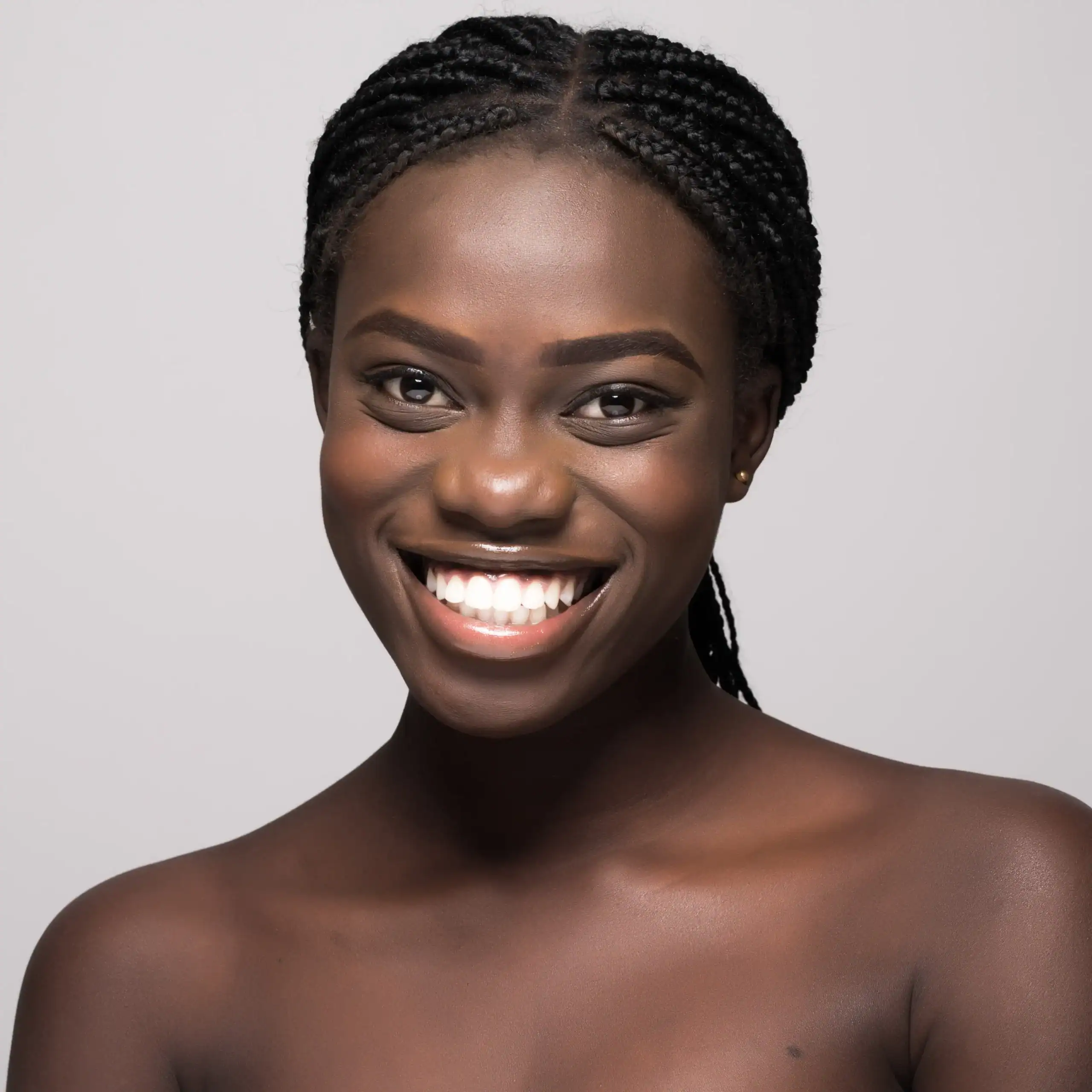African American woman with beautiful dark skin