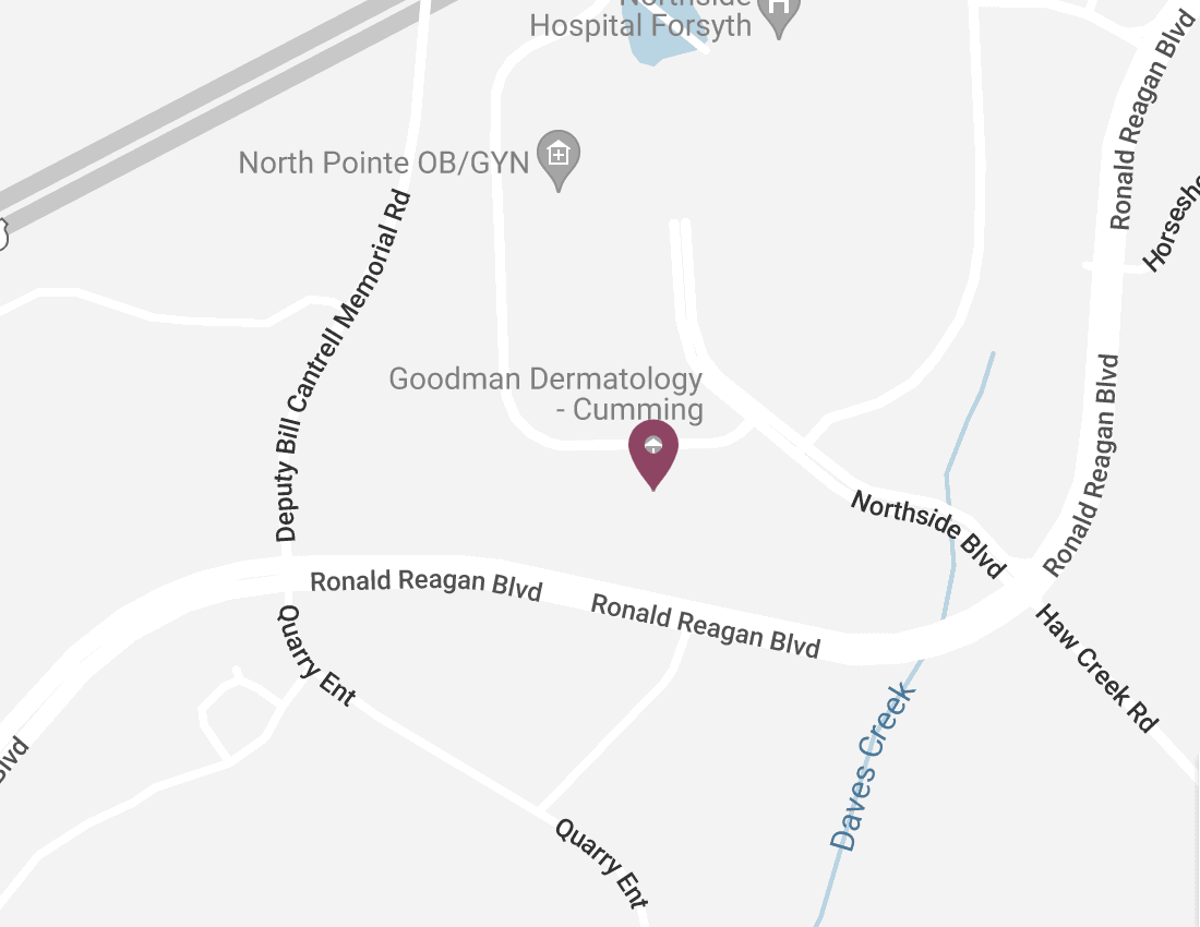 Map showing the location of Cumming