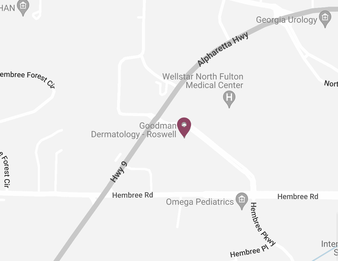 Map showing the location of Roswell