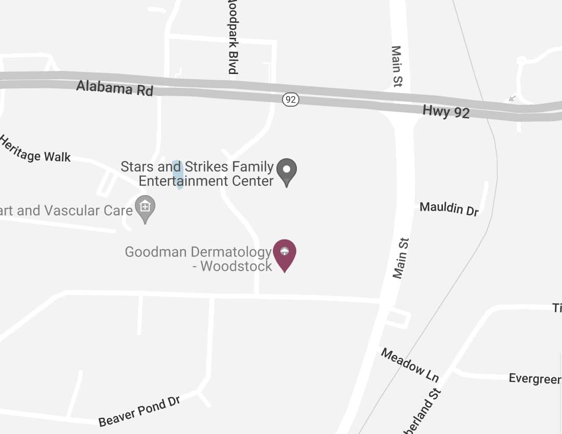 Mapa que muestra la ubicación de Woodstock