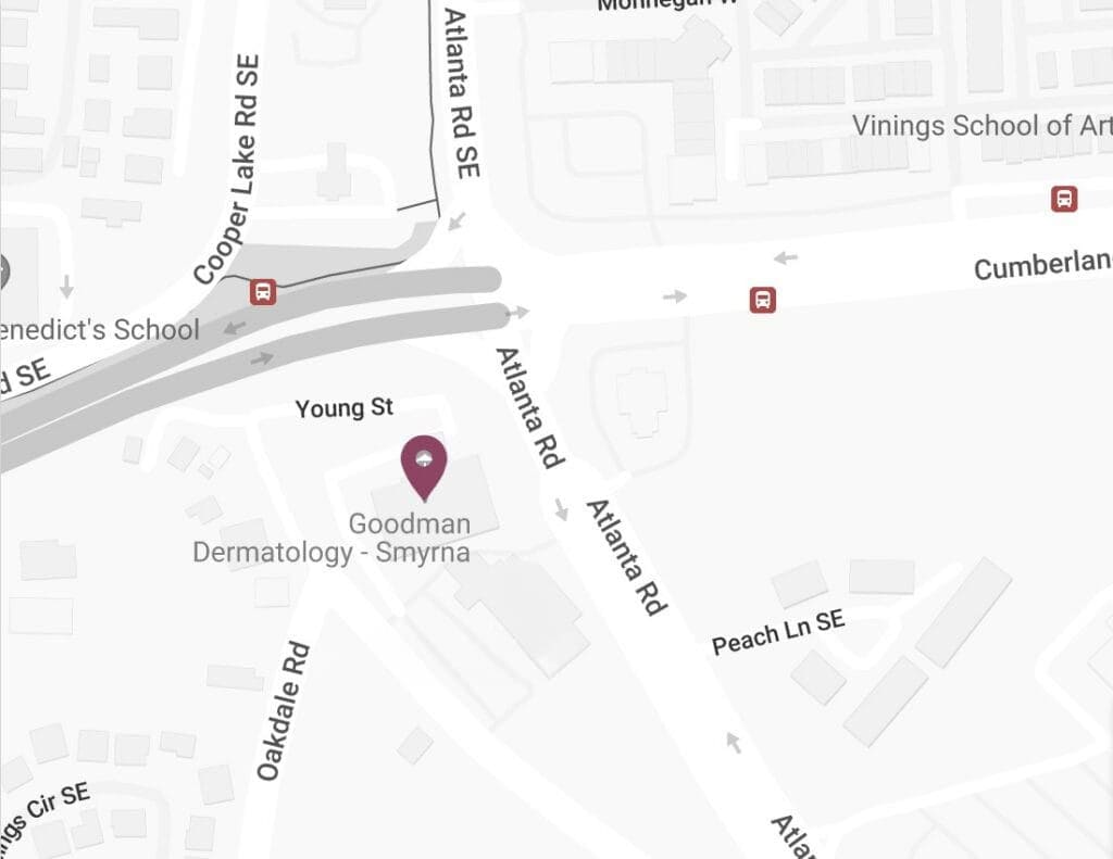 Map showing the location of Smyrna / Vinings