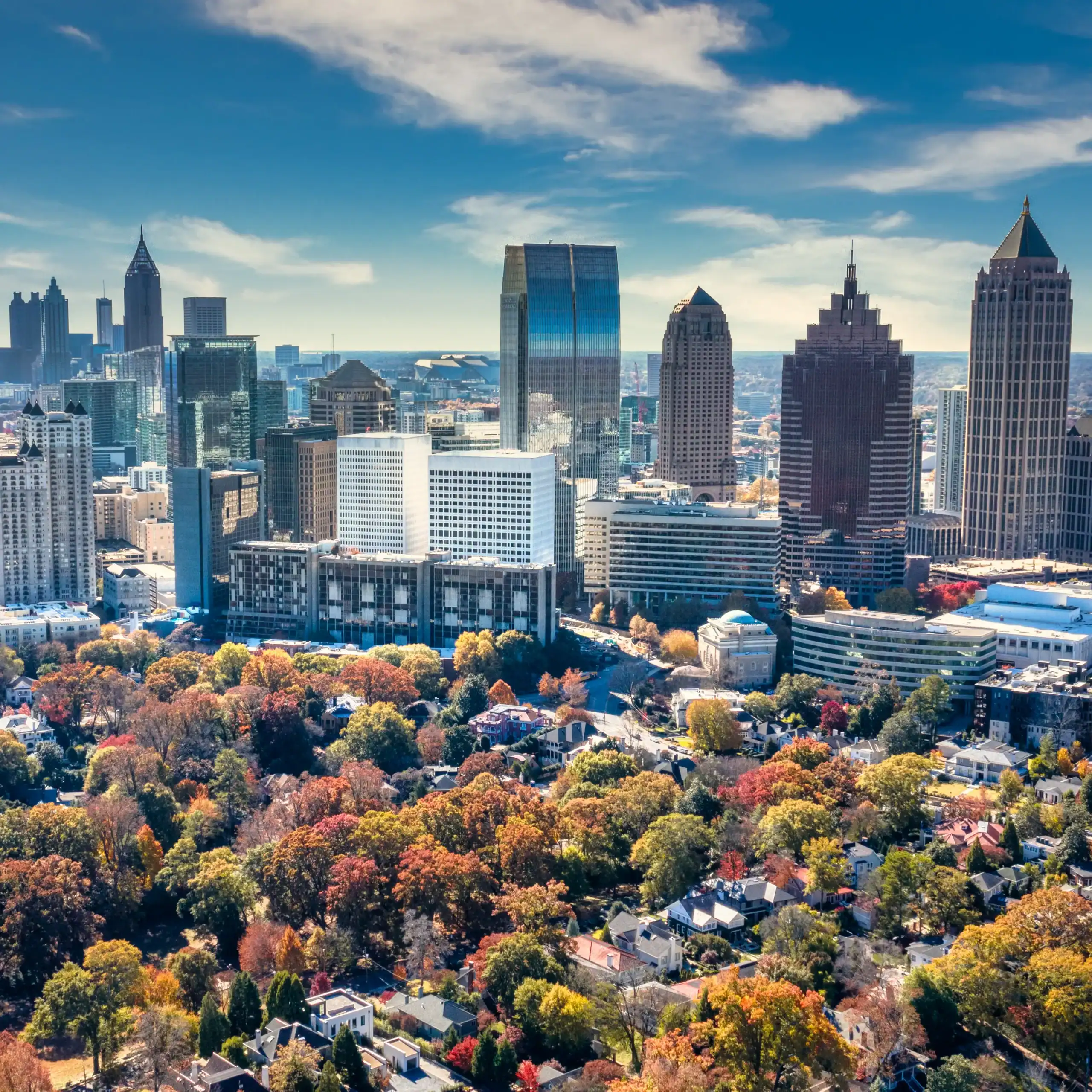 Atlanta skyline as seen from the north